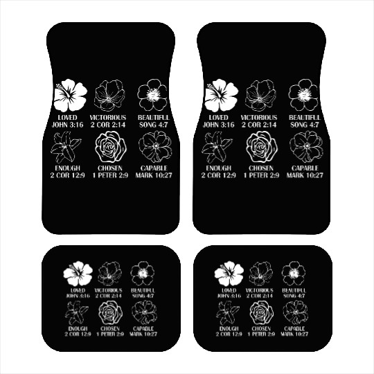Loved John 3:16 Victorious 2 Cor 2:14 Car Mats