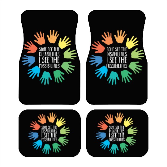 I See Possabilities Special Education Teacher Car Mats