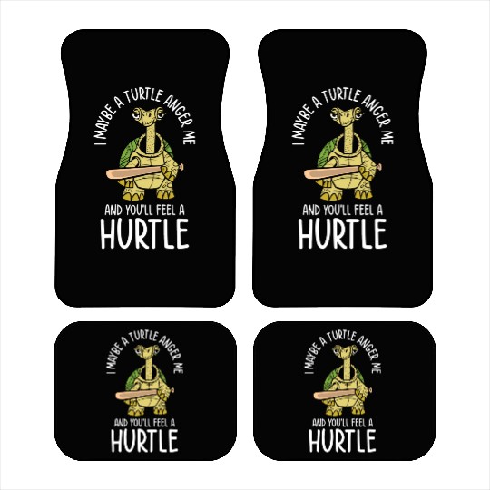 Mean Turtle Reptile Nature Turtle Lover Aquatic Car Mats