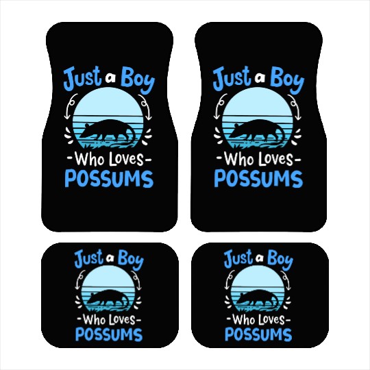 Possum Possum Lover Retro Car Mats