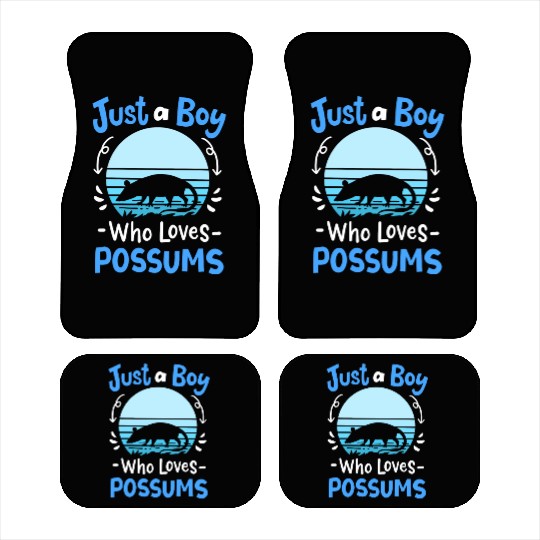 Possum Possum Lover Retro Car Mats
