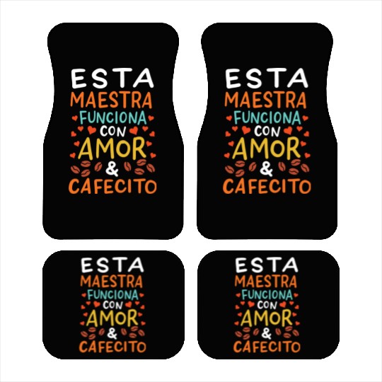 Spanish Teacher Maestra Car Mats