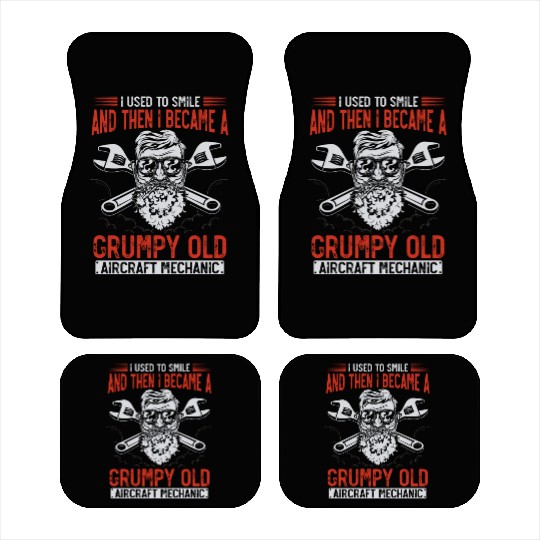 Aircraft Mechanic, airplane mechanic Car Mats