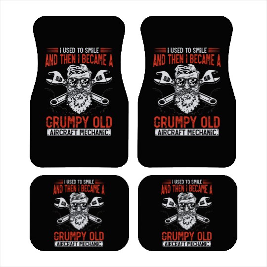 Aircraft Mechanic, airplane mechanic Car Mats