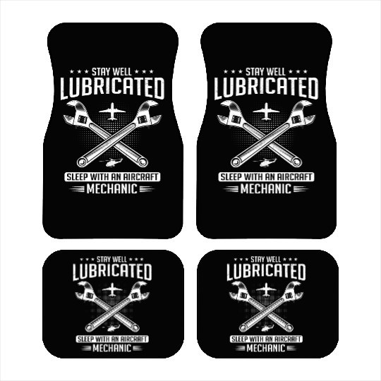 Aircraft Mechanic, airplane mechanic Car Mats