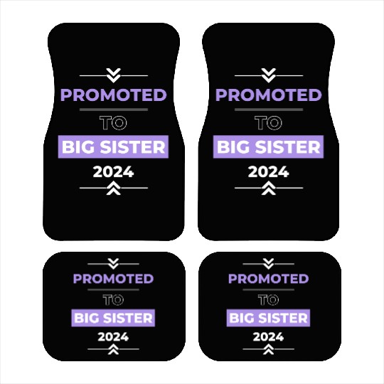 Promoted to Big Sister 2024 Car Mats