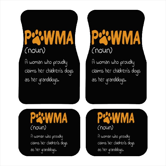 Pawma Definition Dog Lover Grandma Car Mats