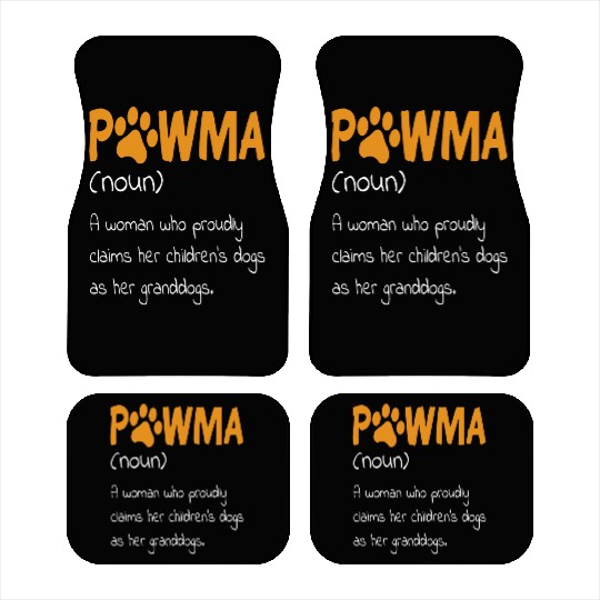 Pawma Definition Dog Lover Grandma Car Mats