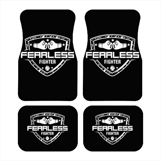 Fearless Fighter | Boxing Gloves Sports Player Car Mats