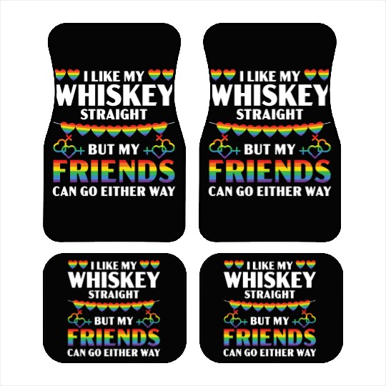 Gay Rights Rainbow Pride Month LGBTQ Pride Parade Car Mats