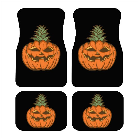 Halloween Pineapple Pumpkin Car Mats