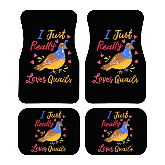 Quail Quail Lover Quail Owner Car Mats