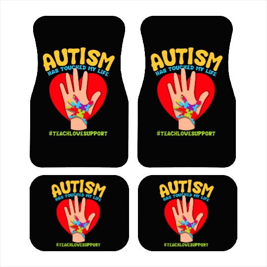 Autism Has Touched My Life Autism Teacher Car Mats
