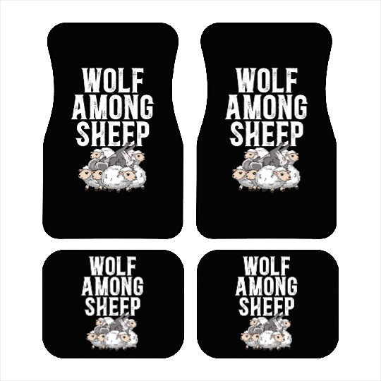 Wolf Among Sheep Wolves Animal Werewolf Wolf Lover Car Mats