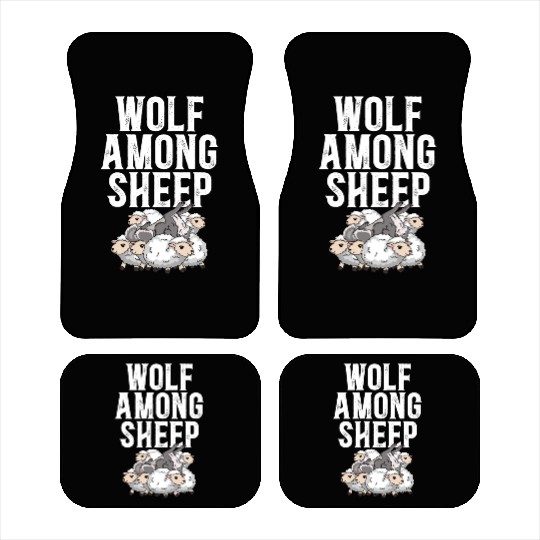 Wolf Among Sheep Wolves Animal Werewolf Wolf Lover Car Mats