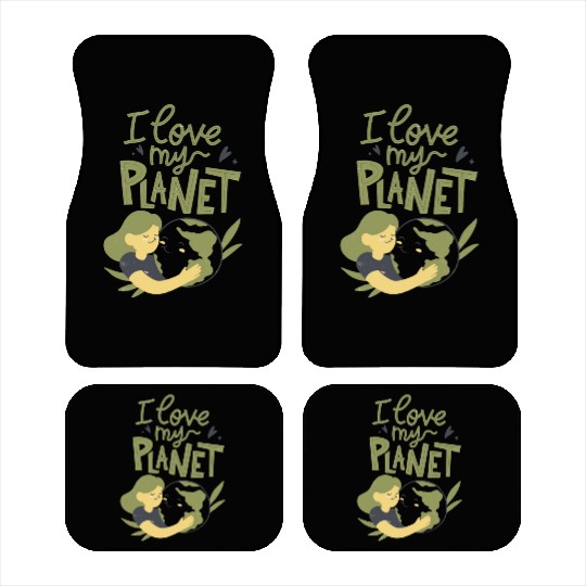 Earth Day I Love My Planet Pro Environment Nature Car Mats