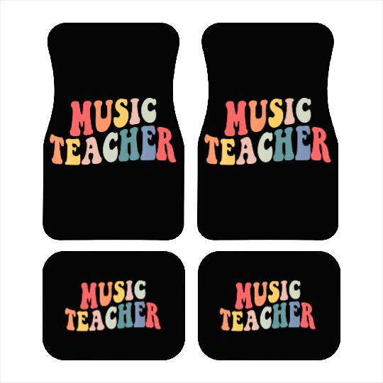 Groovy Music Teacher Team Back To School Car Mats