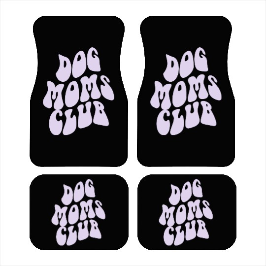 Dog Moms Club retro Pet Lover Car Mats