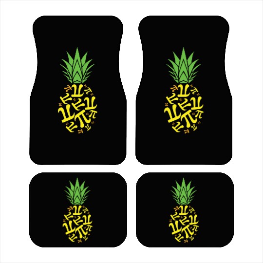 Pineapple Pi Math Holiday Mathematics Pi Day Car Mats