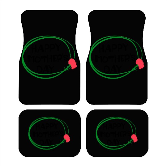 Happy Mother's Day lettering 3 Car Mats