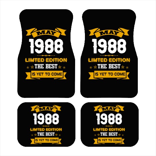 May 1988 Birthday Surprise Car Mats