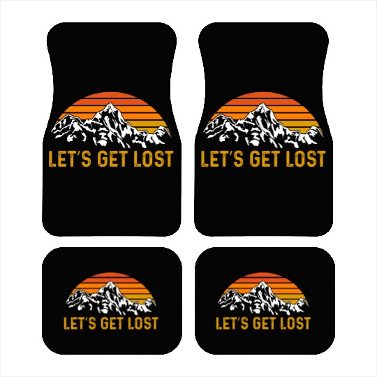 Let us get Lost Wanderlust funny Hiking Car Mats
