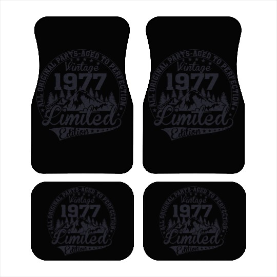 1977 vintage Birthday since 1977 Car Mats