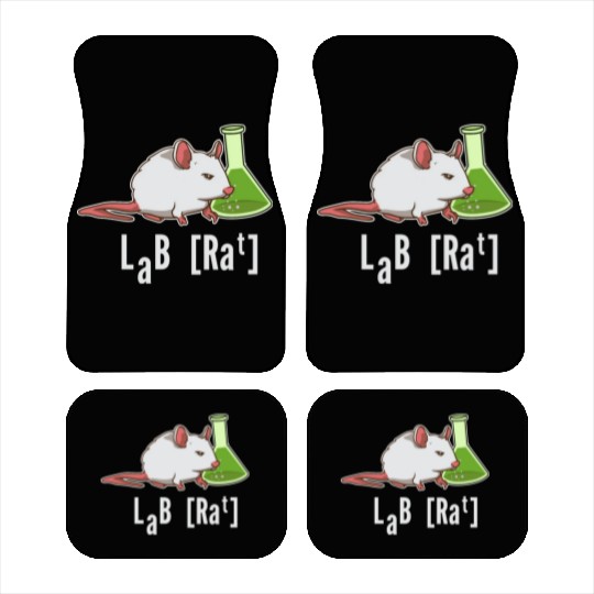 Lab Rat Science Chemistry Professor Laboratory Car Mats