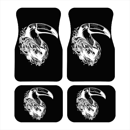 Cute Toucan Tropical Bird With Huge Beak Car Mats