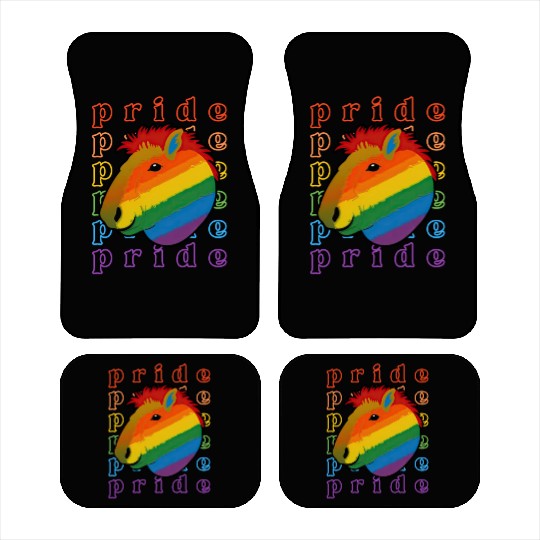 Pride Capybara Car Mats