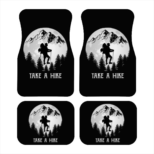 Take a Hike Wanderlust Hiking Car Mats