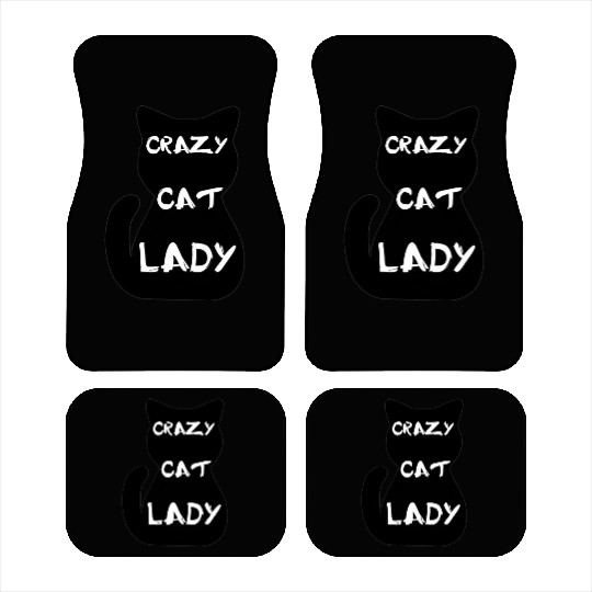 Crazy cat lady Car Mats