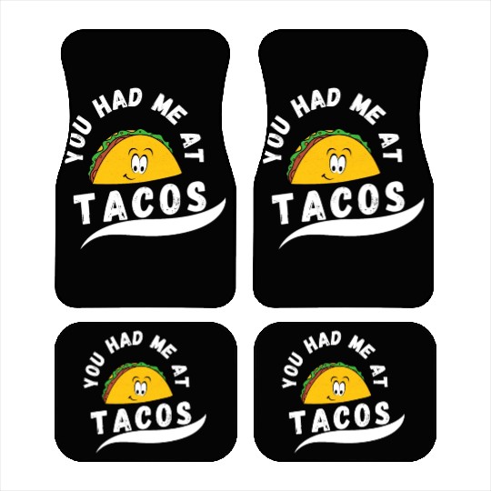 Taco You Had Me At Tacos Cinco De Mayo Mexican FF Band Car Mats