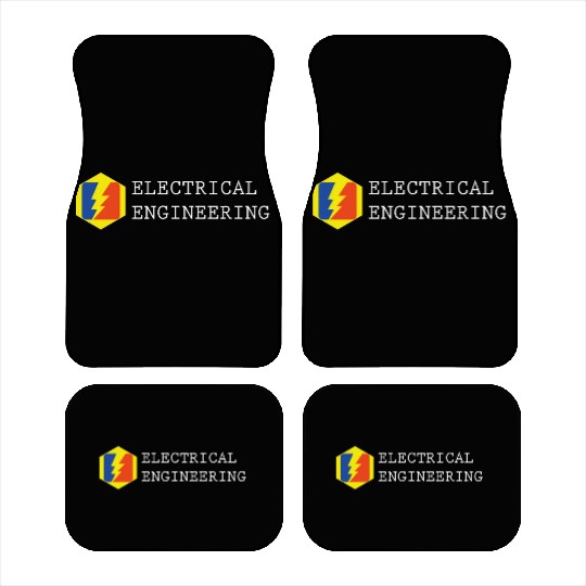 electrical engineering text, electricity logo Car Mats