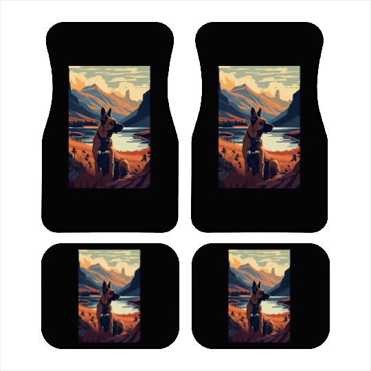 Belgian Malinois Nature Car Mats