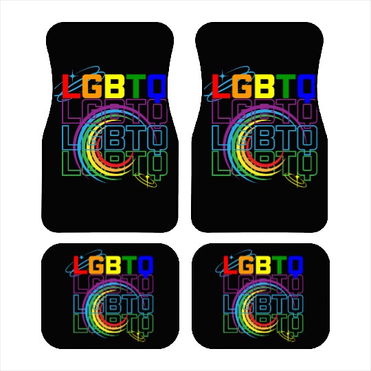 LGBTQ Design Pride Month Rainbow Flag LGBT Car Mats