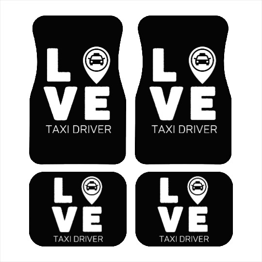 Love Taxi Driver Car Mats