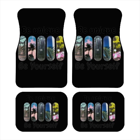 Ski Panels with Be Unique Be Yourself Motivation Car Mats