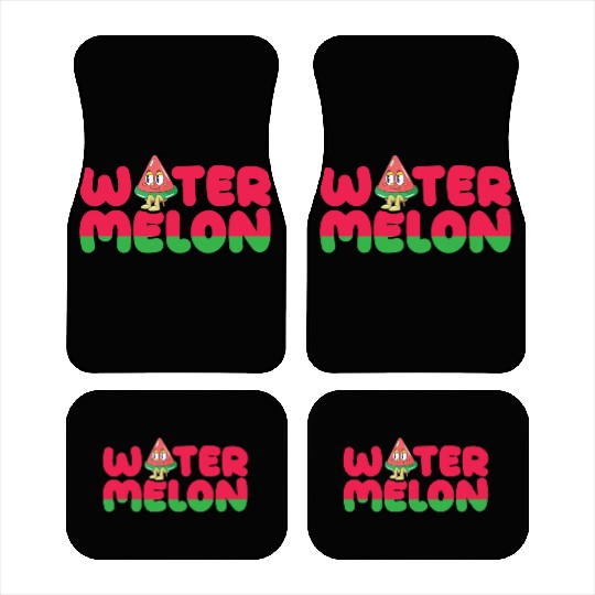 Sweet watermelon typography. Car Mats