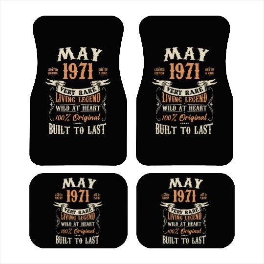May 1971 Birthday Surprise Car Mats