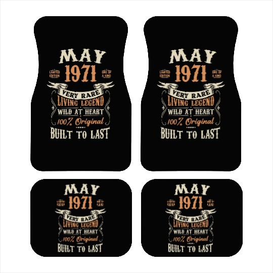 May 1971 Birthday Surprise Car Mats