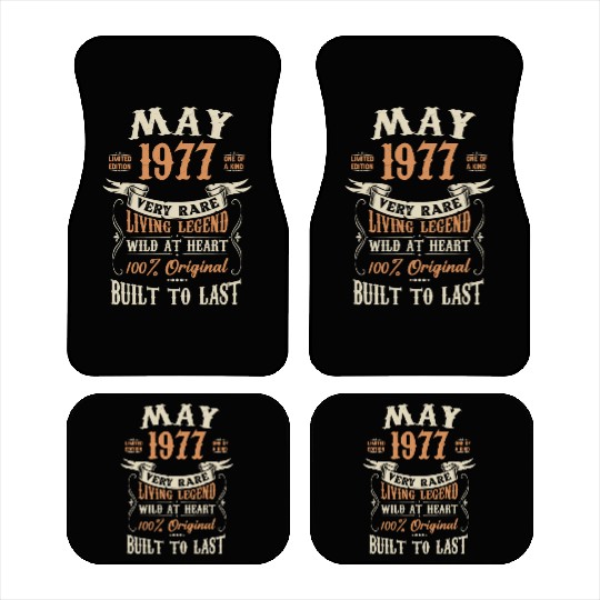 May 1977 Birthday Surprise Car Mats