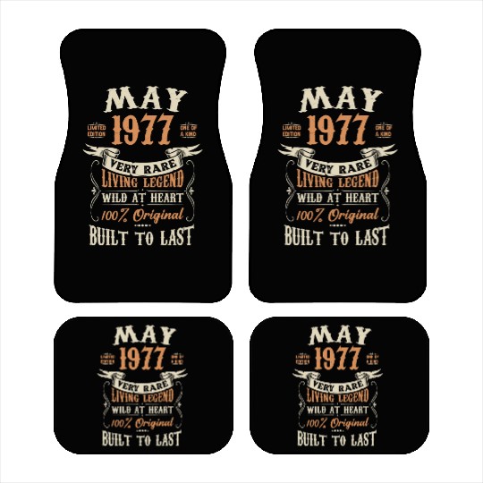 May 1977 Birthday Surprise Car Mats