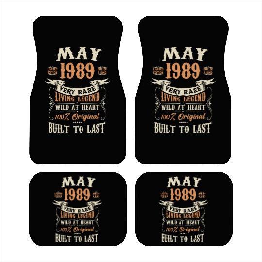 May 1989 Birthday Surprise Car Mats
