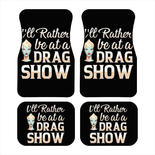 LGBTQ Off Duty Drag Queen Pride Car Mats