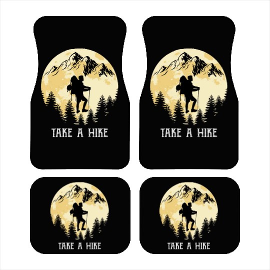 Take a Hike Wanderlust Hiking Car Mats