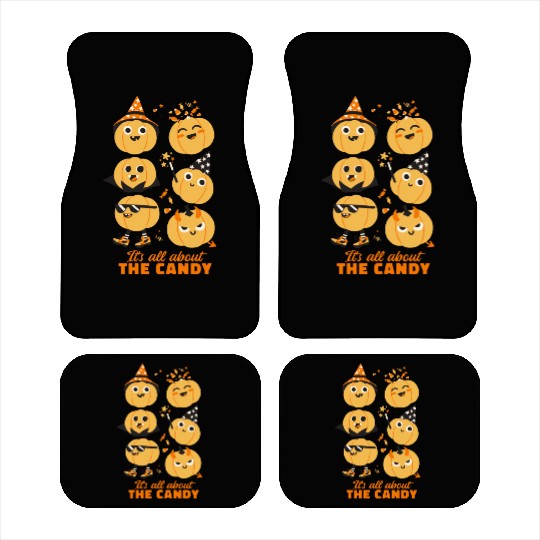 Halloween Pumpkin Cute Kids Candy Car Mats