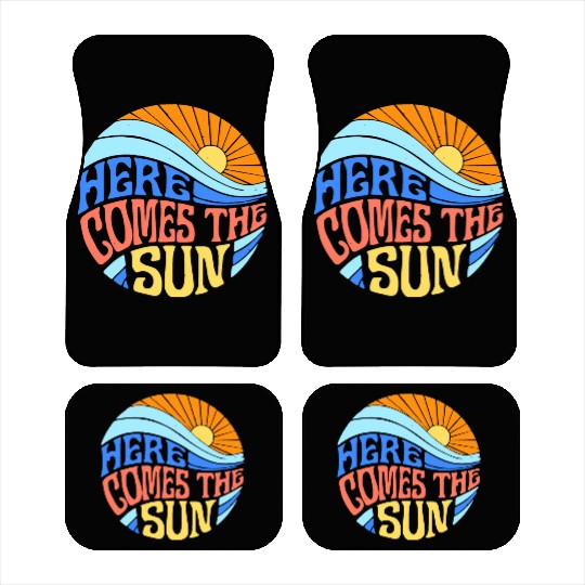 Here comes the sun Car Mats