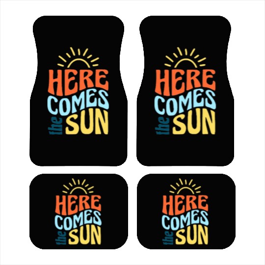 Here comes the sun Car Mats