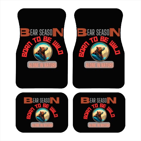 BORN TO BE WILD BEAR Car Mats